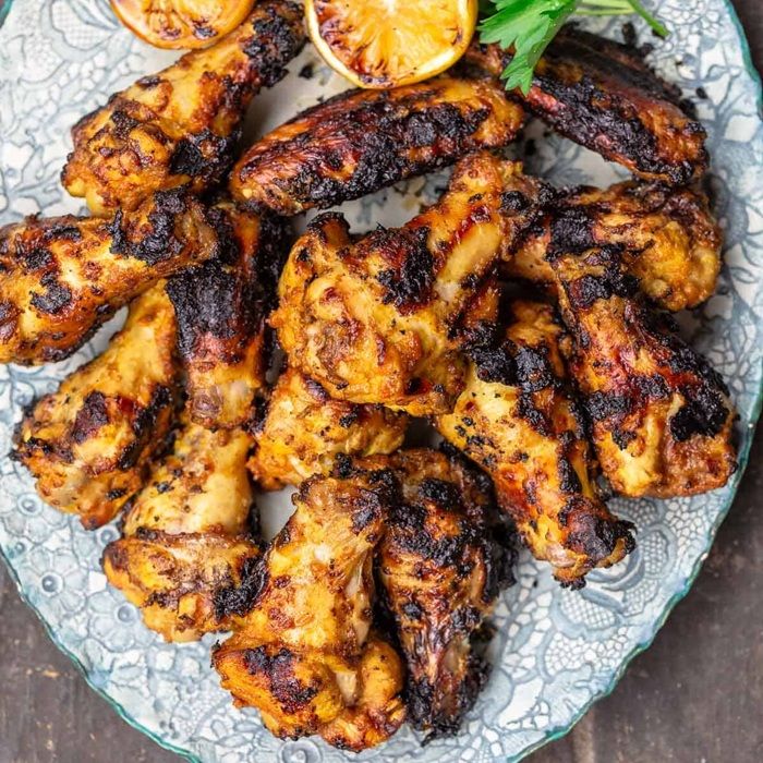 Chicken wings with cumin, lemon &amp; garlic Recipe | undefined | undefined