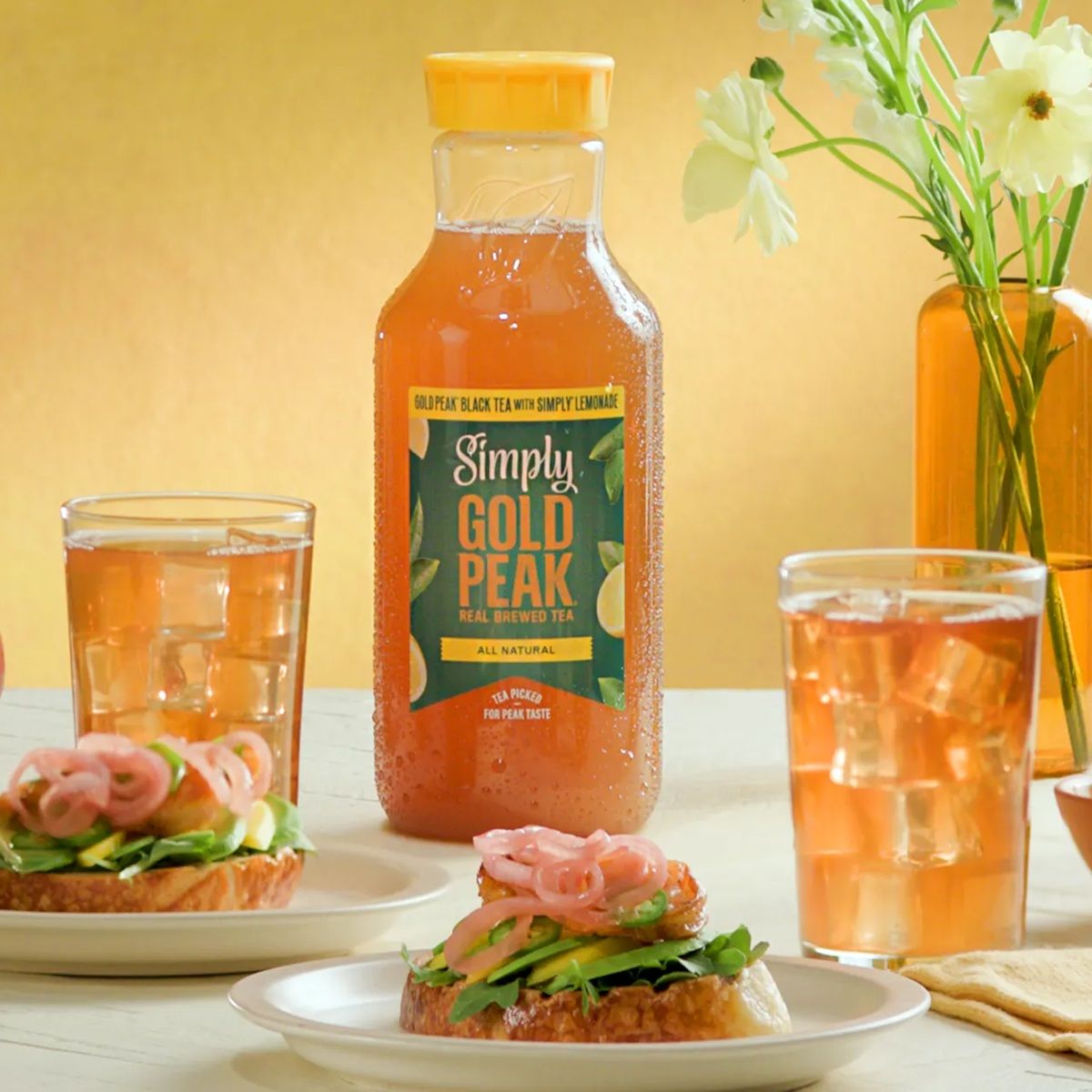 Charred Lime &amp; Chili Shrimp Toast - Gold Peak Recipe |  |