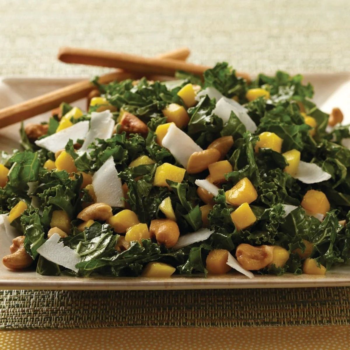 Mango Coconut Kale Salad - Dole Recipe |  |