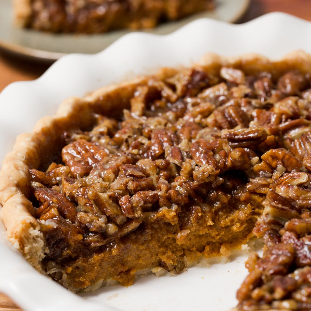 Pumpkin Pecan Pie - McCormick® Recipe |  |