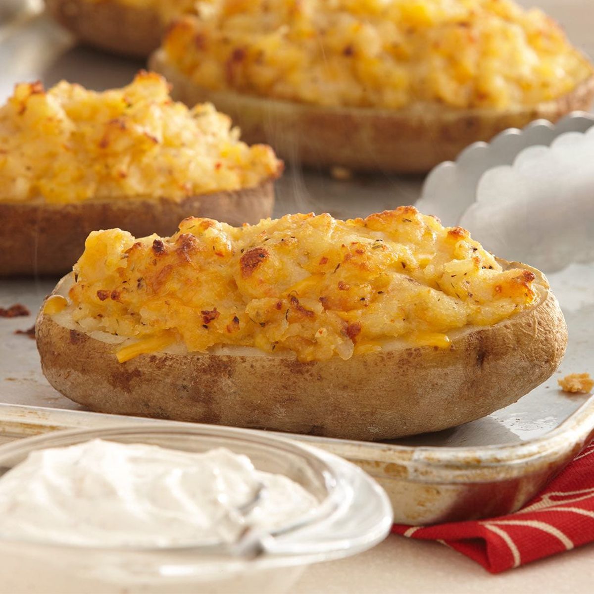 Bacon &amp; Chive Easy Twice Baked Potatoes - McCormick® Recipe |  |