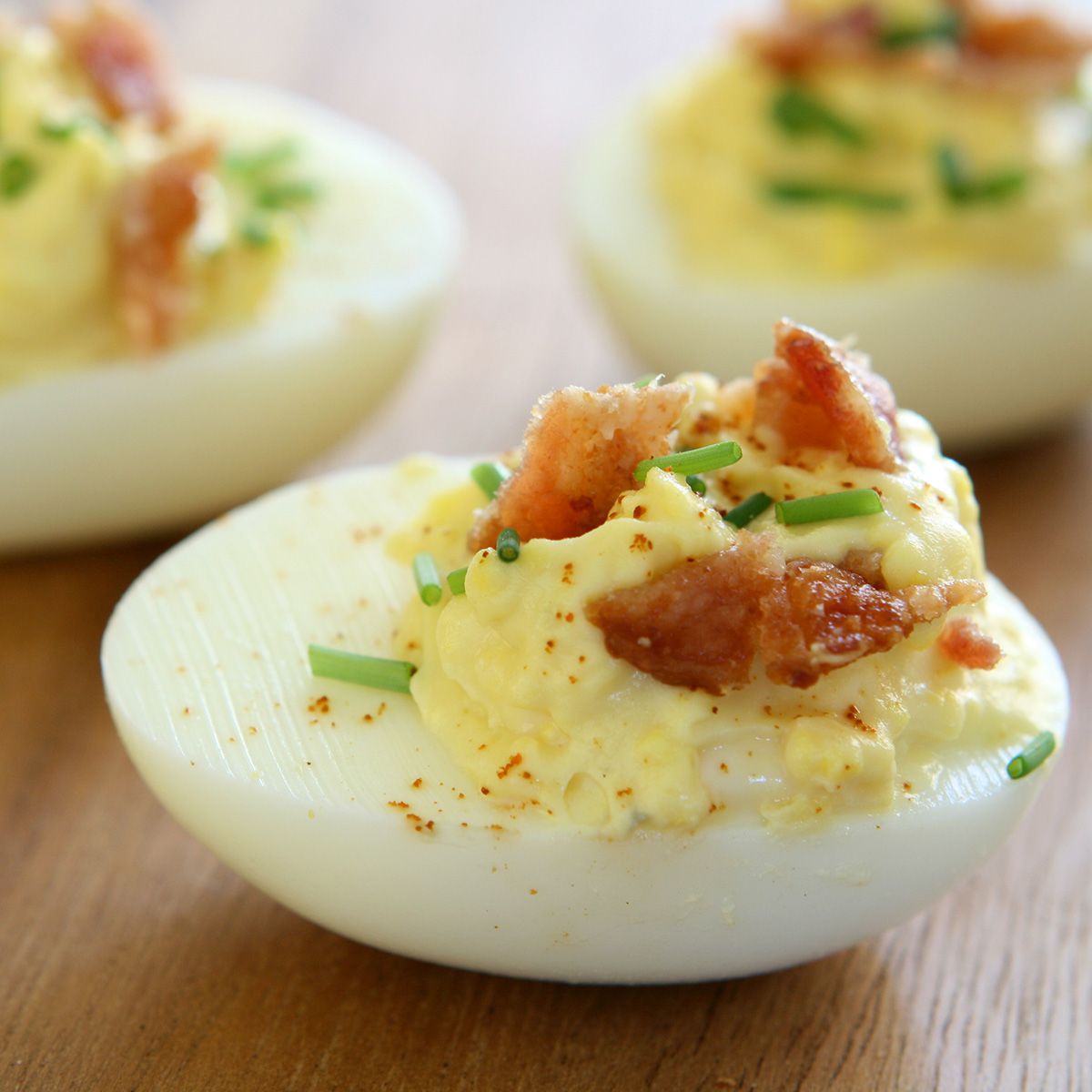 Bacon Cheddar Deviled Eggs - Urban Meadow Recipe |  |