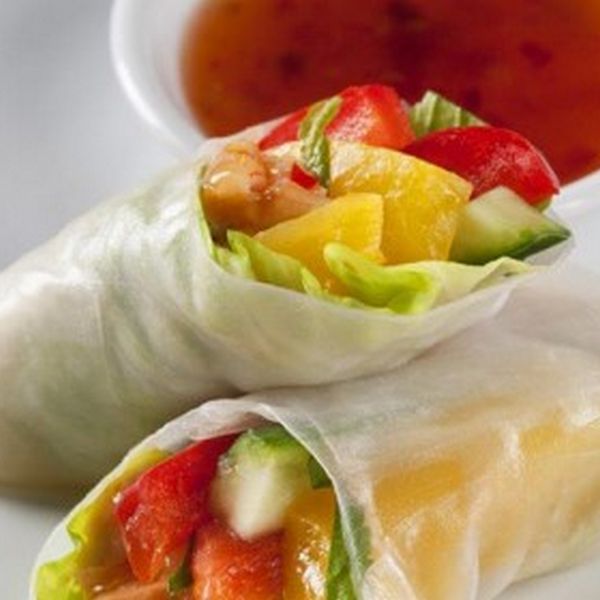Sweet Chili Chicken &amp; Peach Wraps - Urban Meadow® Recipe |  |