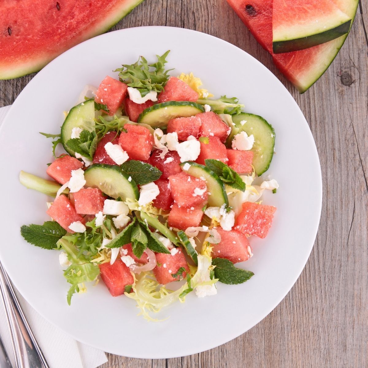 Watermelon Cucumber Feta Salad - Urban Meadow® Recipe |  |