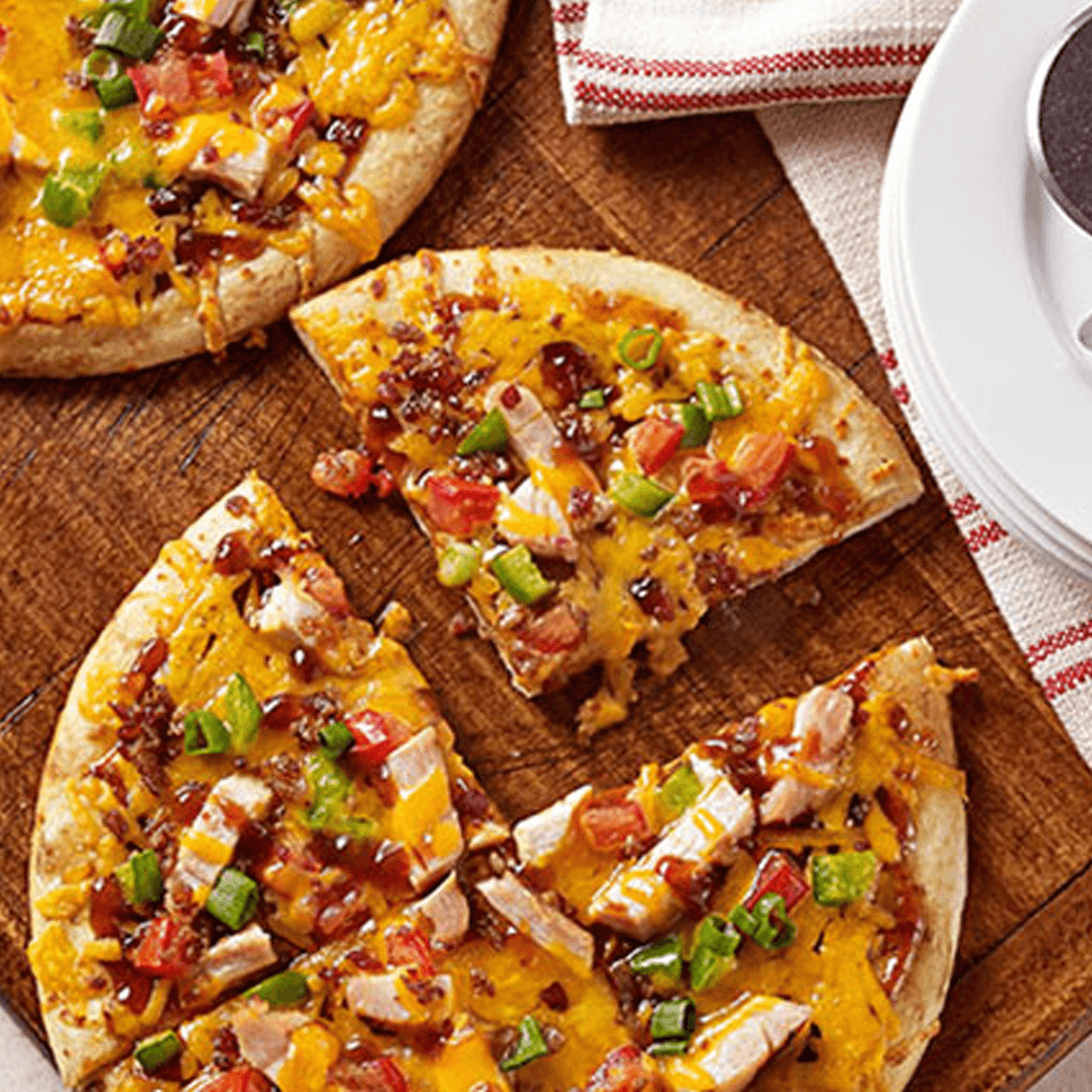 BBQ Chicken-Bacon Pizza Recipe |  |