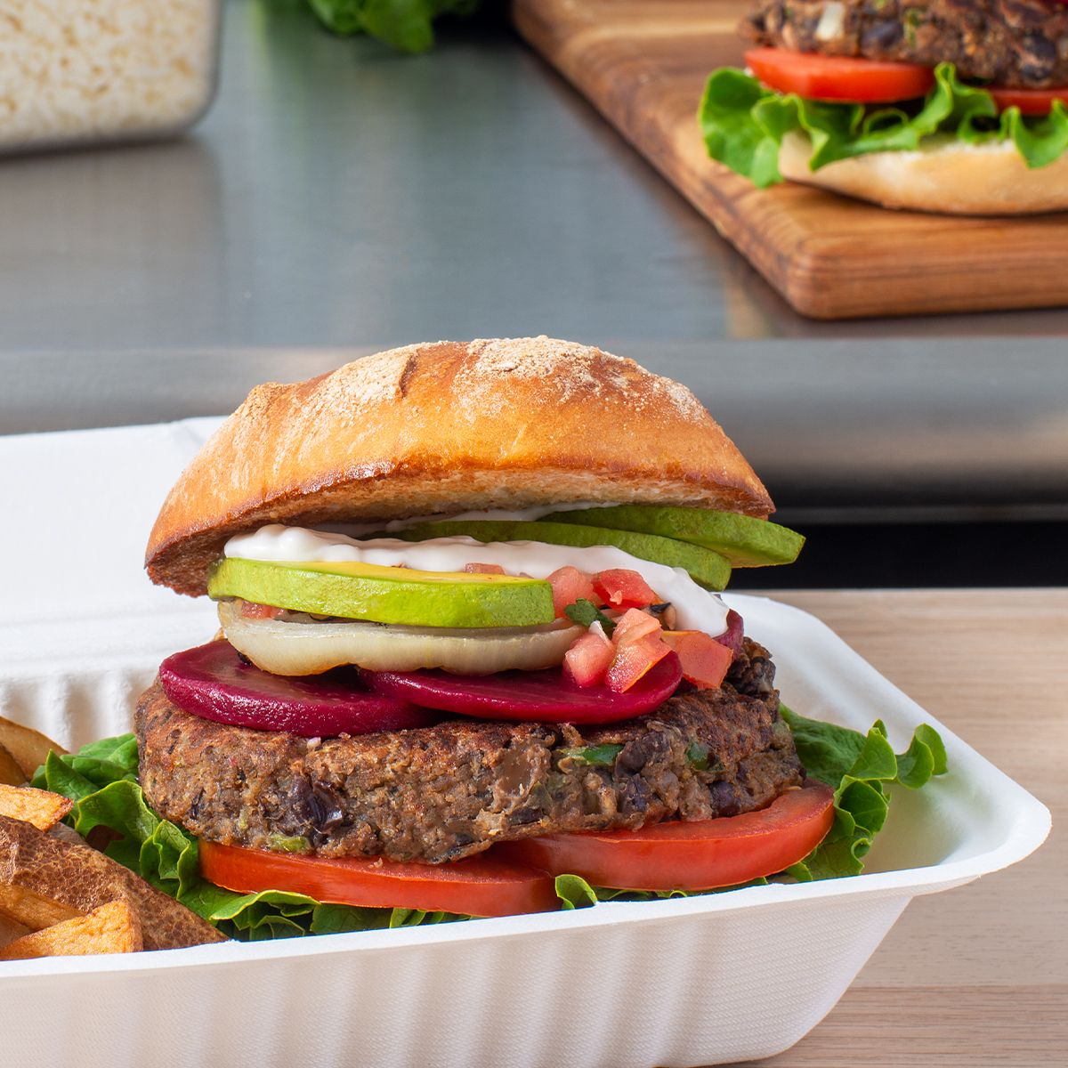 Crave-worthy Vegan Burger - Vitalite™ Recipe |  |
