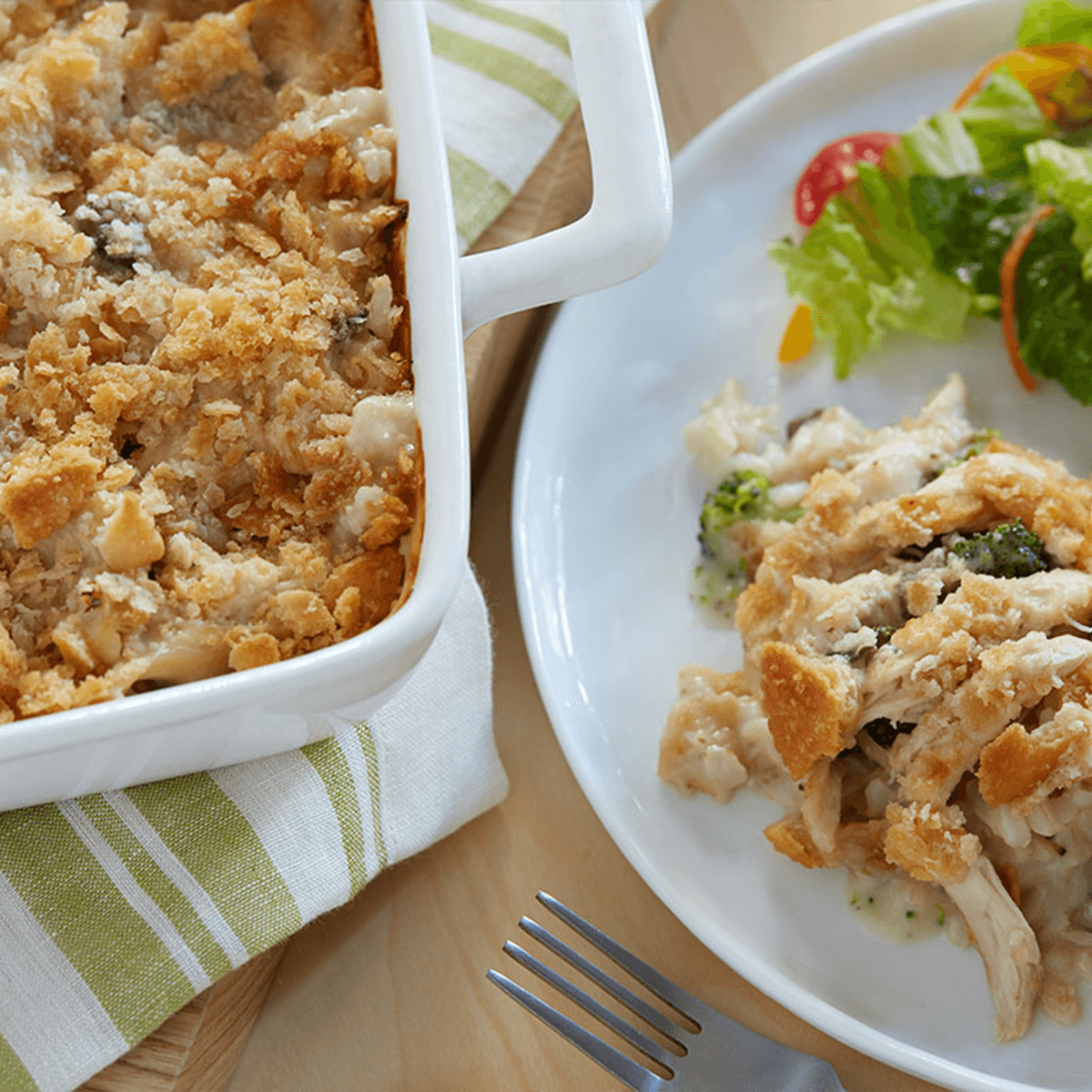 Creamy Chicken &amp; Brown Rice Casserole - Dannon Recipe |  |