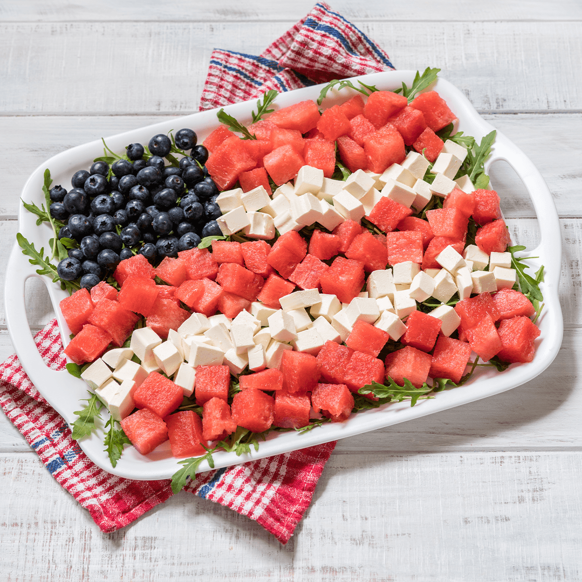 American Flag Watermelon Feta Salad - Urban Meadow Recipe |  |