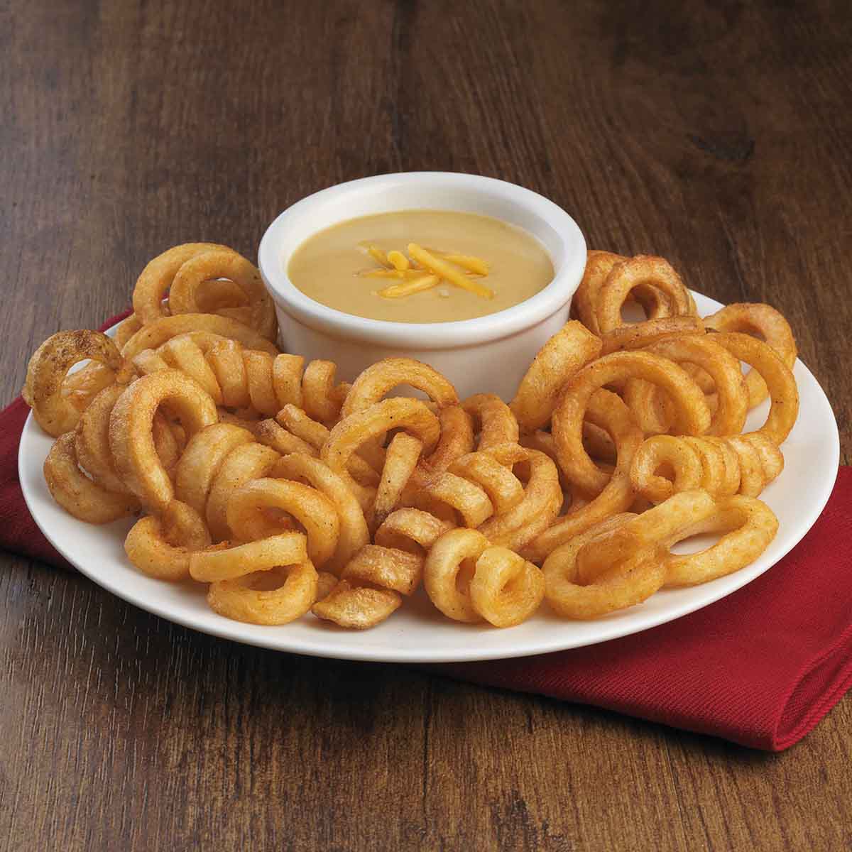 Curly Fries with Beer Cheese Recipe |  |