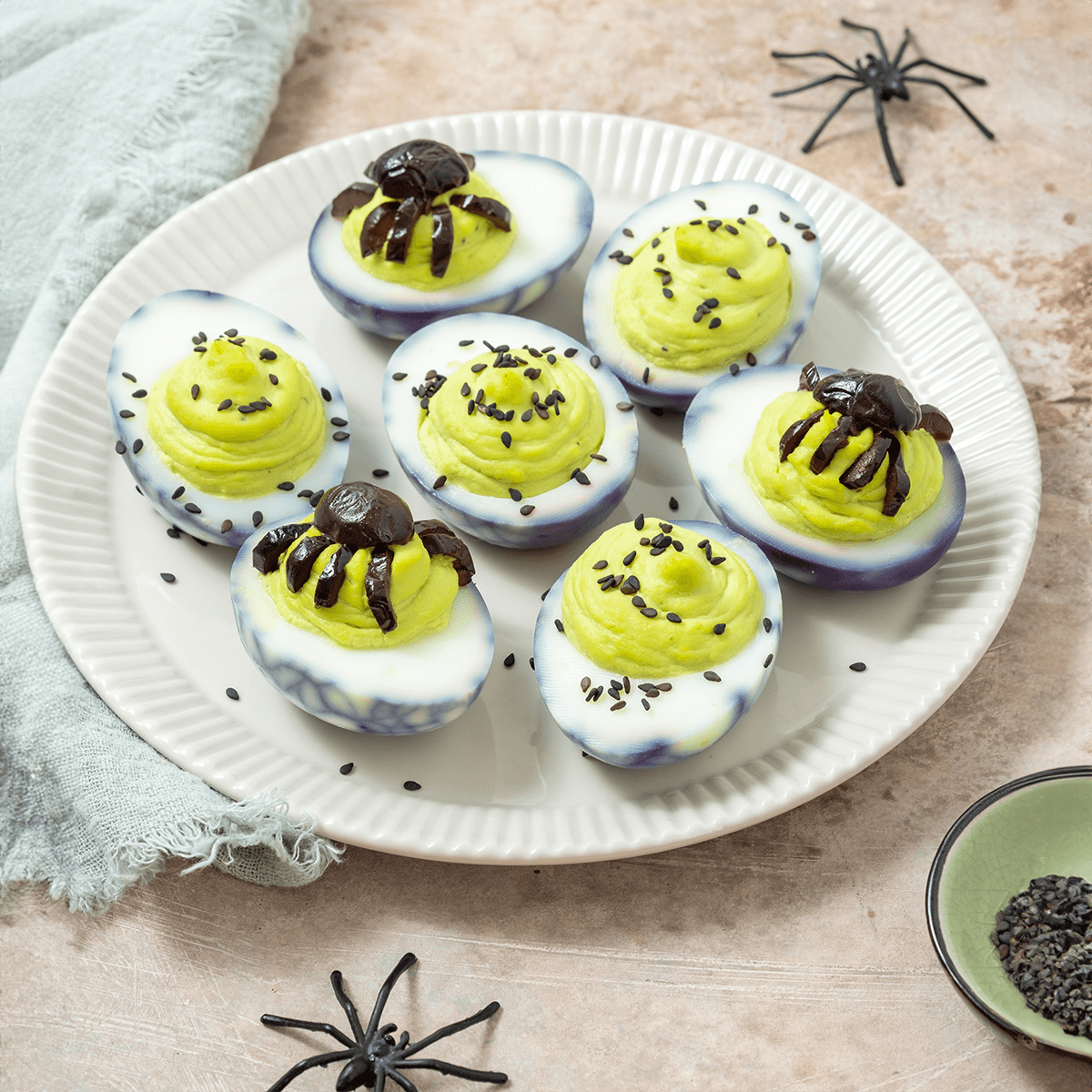 Ghoul-icious Green Deviled Eggs – Urban Meadow Recipe |  |