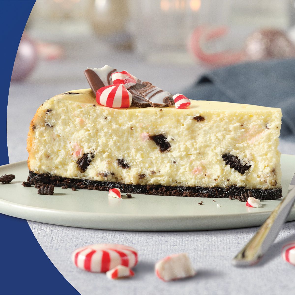 Cookies and Cream Peppermint Cheesecake - Philadelphia Cream Cheese Recipe |  |