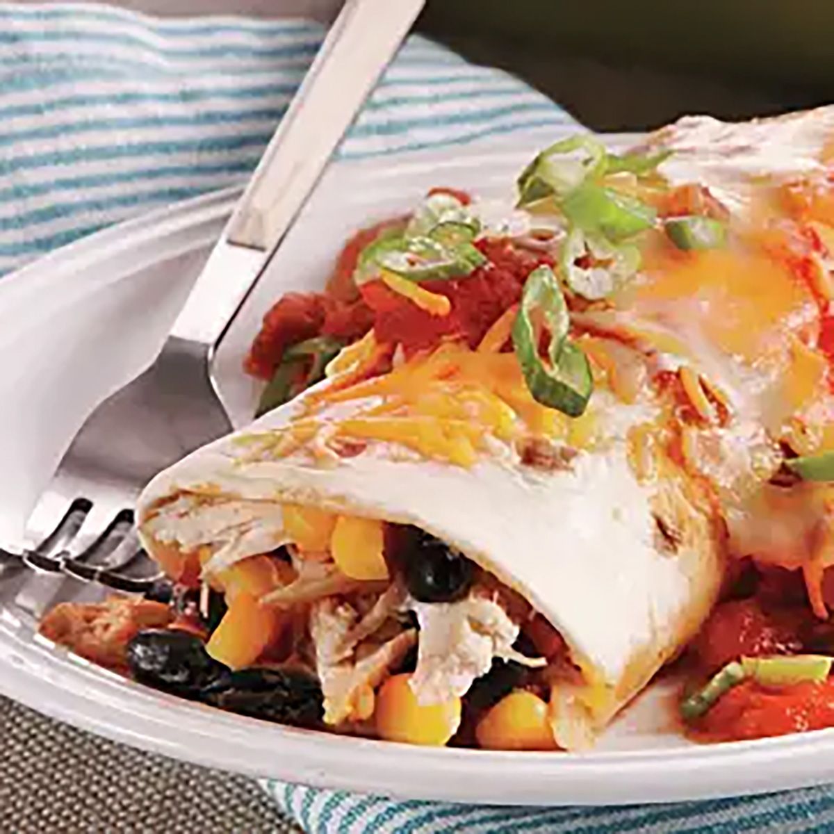 Chicken and Black Bean Burritos - Old El Paso Recipe |  |