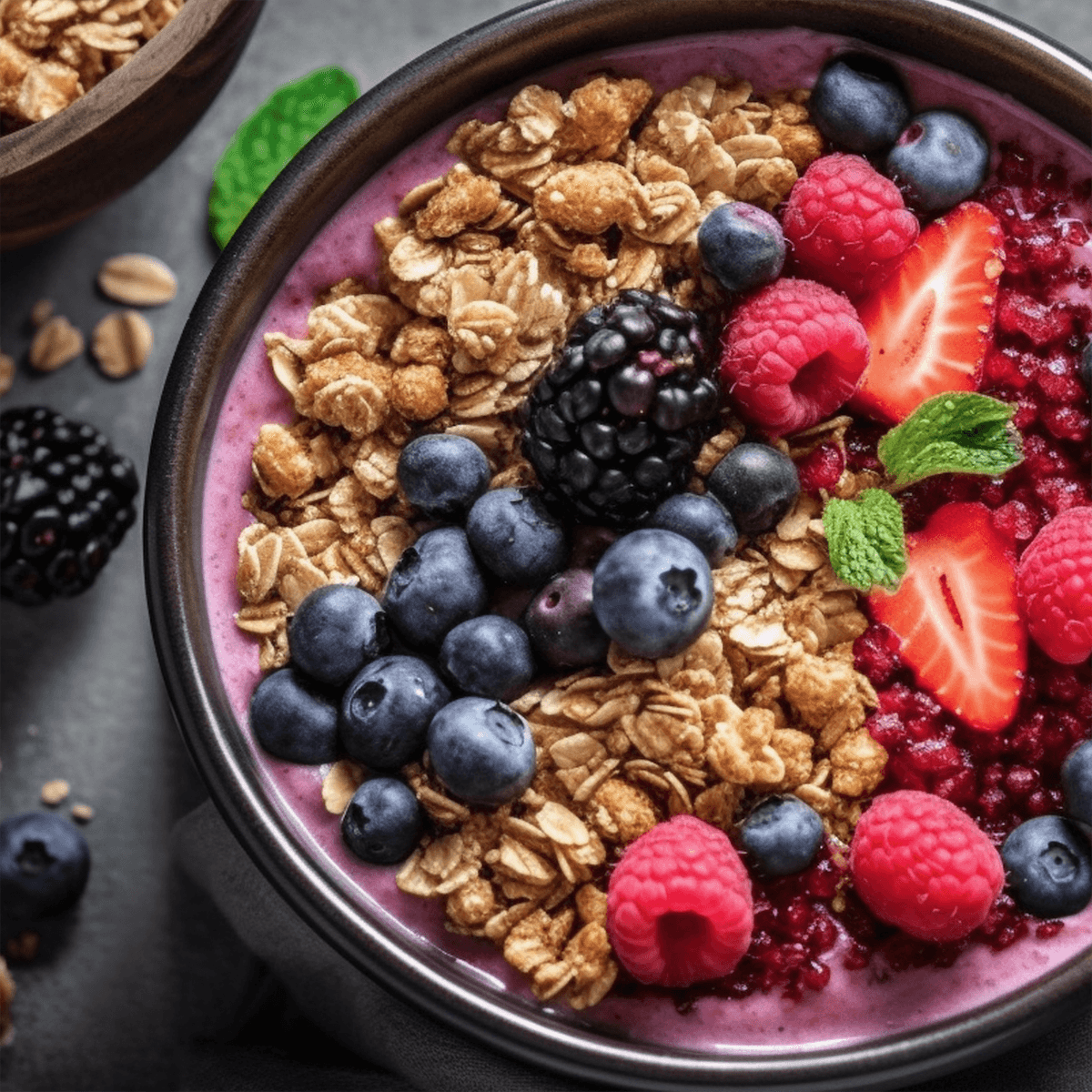 Greek Yogurt Smoothie Bowl - Oikos Triple Zero Recipe |  |