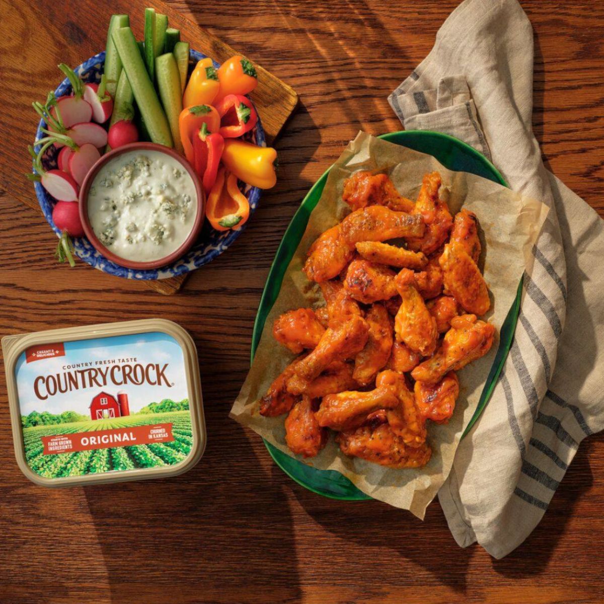 Spicy Honey Roasted Wings - Country Crock Recipe |  |