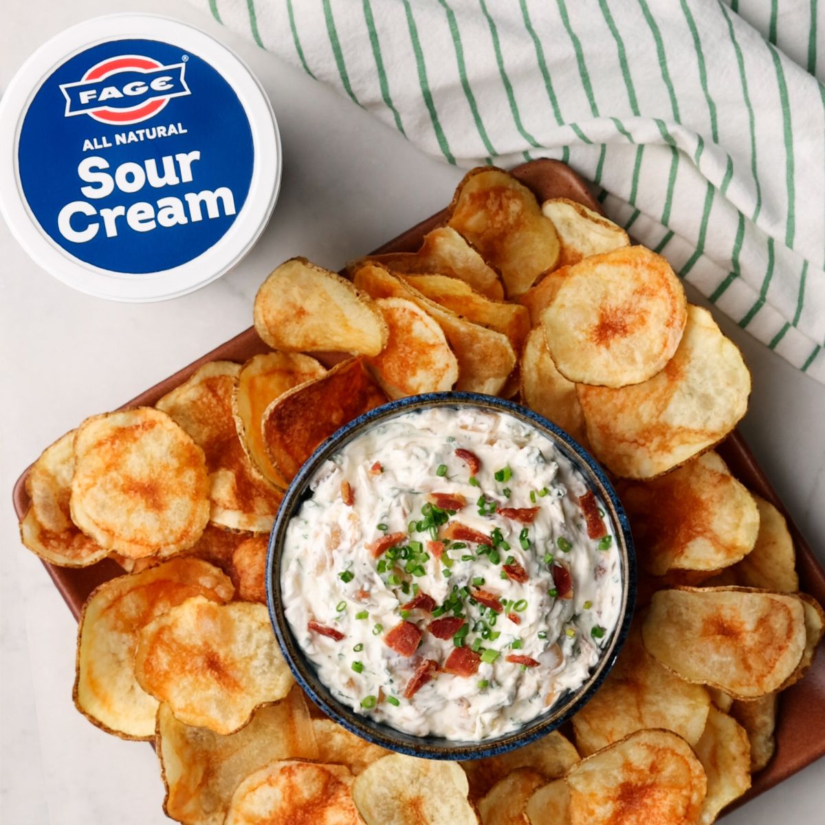 Caramelized Onion &amp; Bacon Dip - Fage Recipe |  |