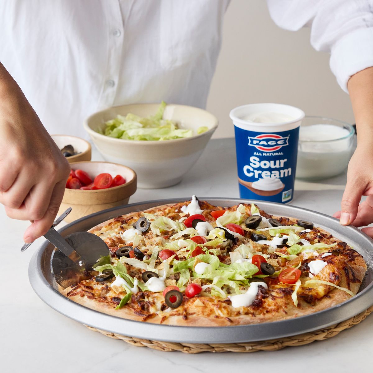 Taco Pizza - Fage Recipe |  |