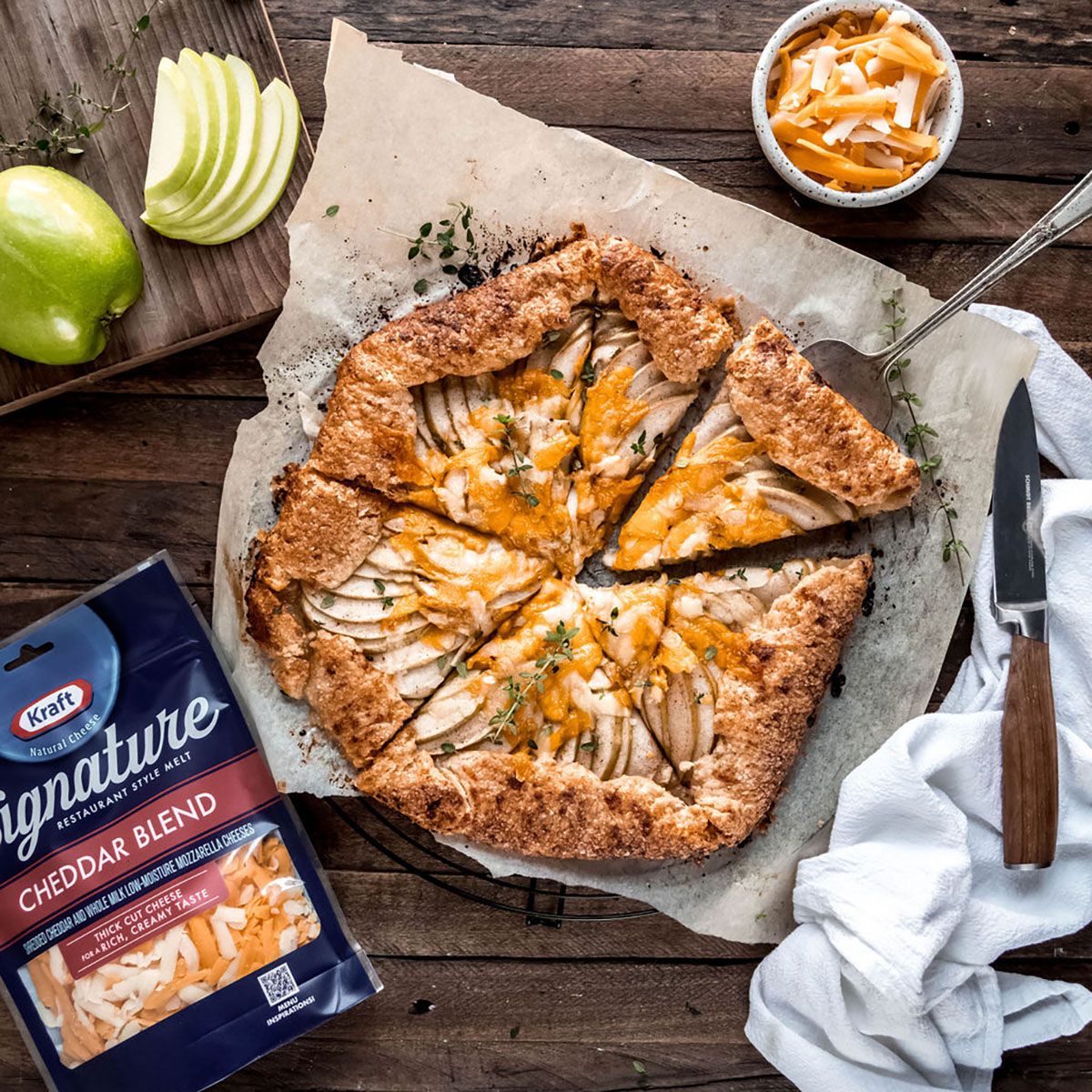 Apple Cheddar Crostata - Kraft Recipe |  |