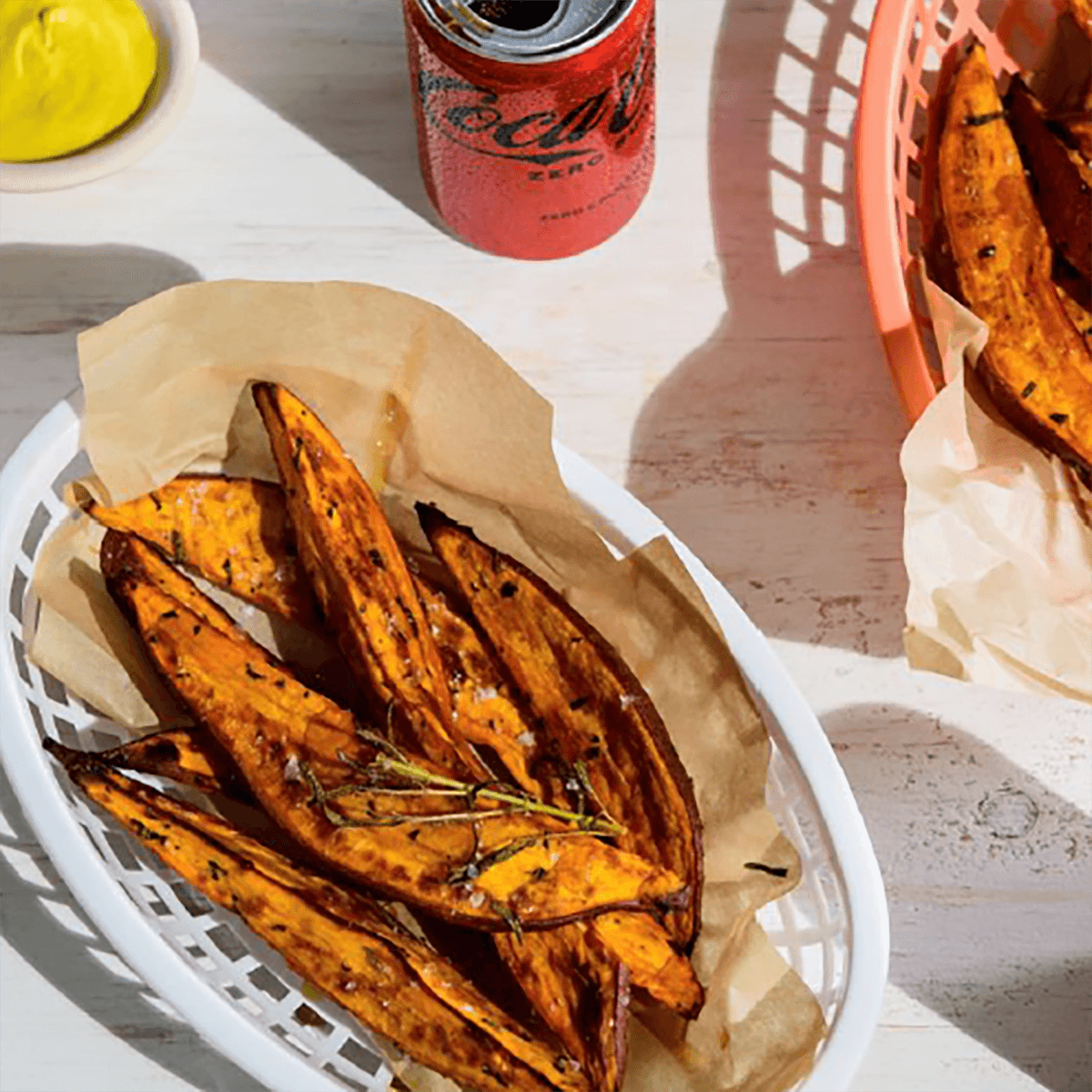 Roasted Sweet Potato Wedges with Hot Honey - Liberty Coke Recipe |  |