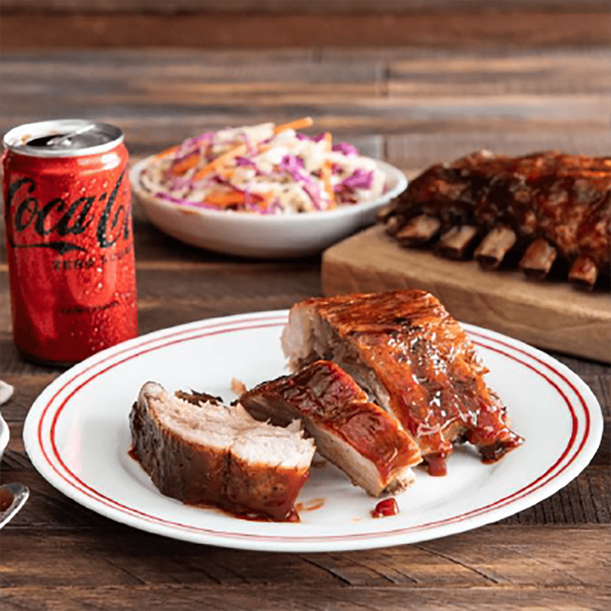 Baby Back Ribs with Pineapple BBQ Sauce - Liberty Coke Recipe |  |
