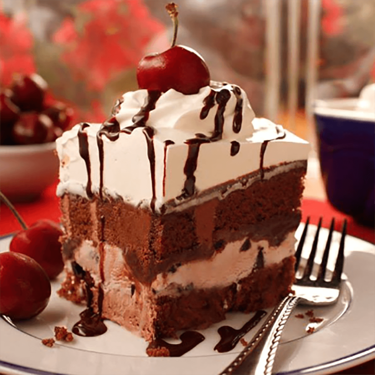 Black Forest Ice Cream Cake Recipe |  |