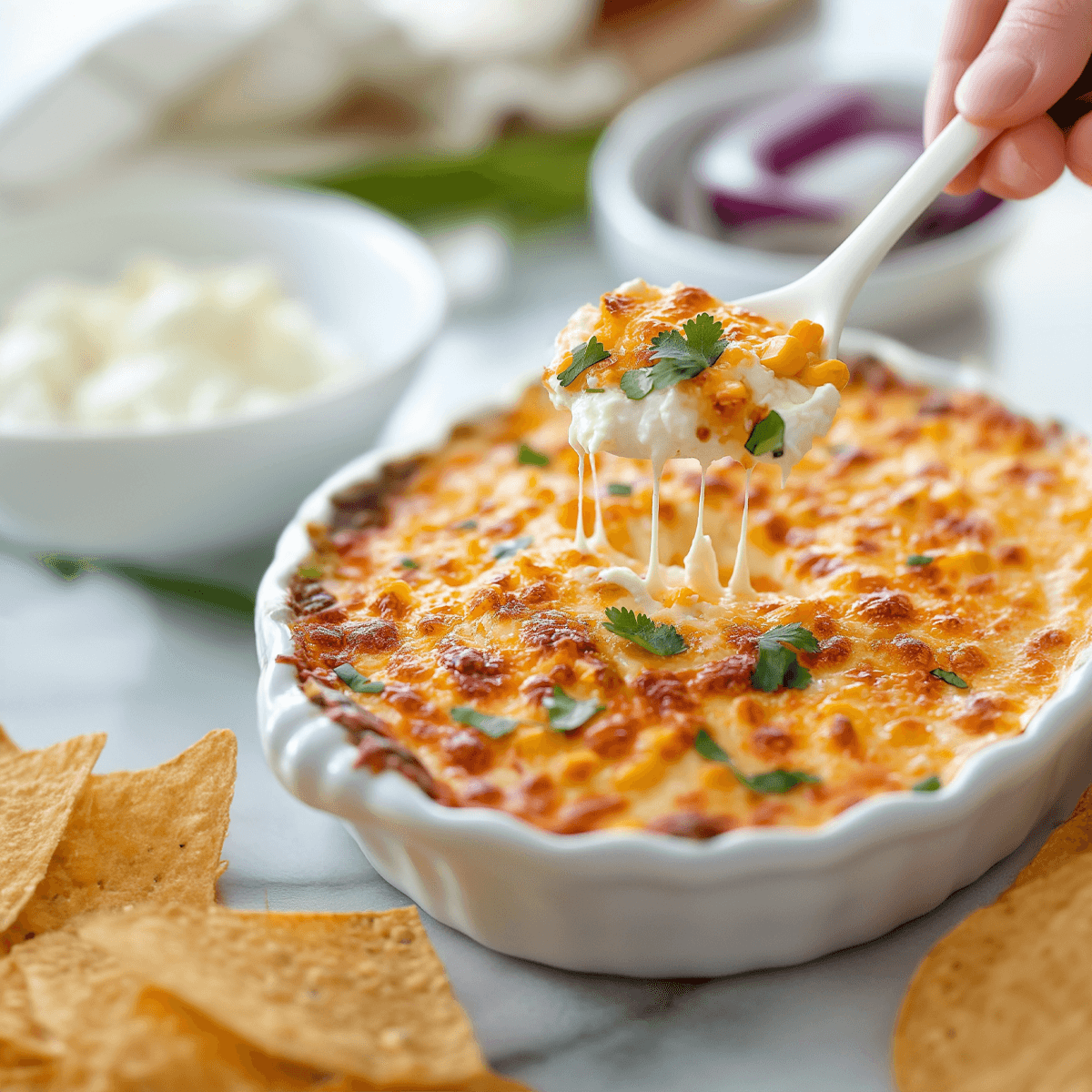 Summer Corn and Cotija Cheese Dip - Urban Meadow Recipe |  |