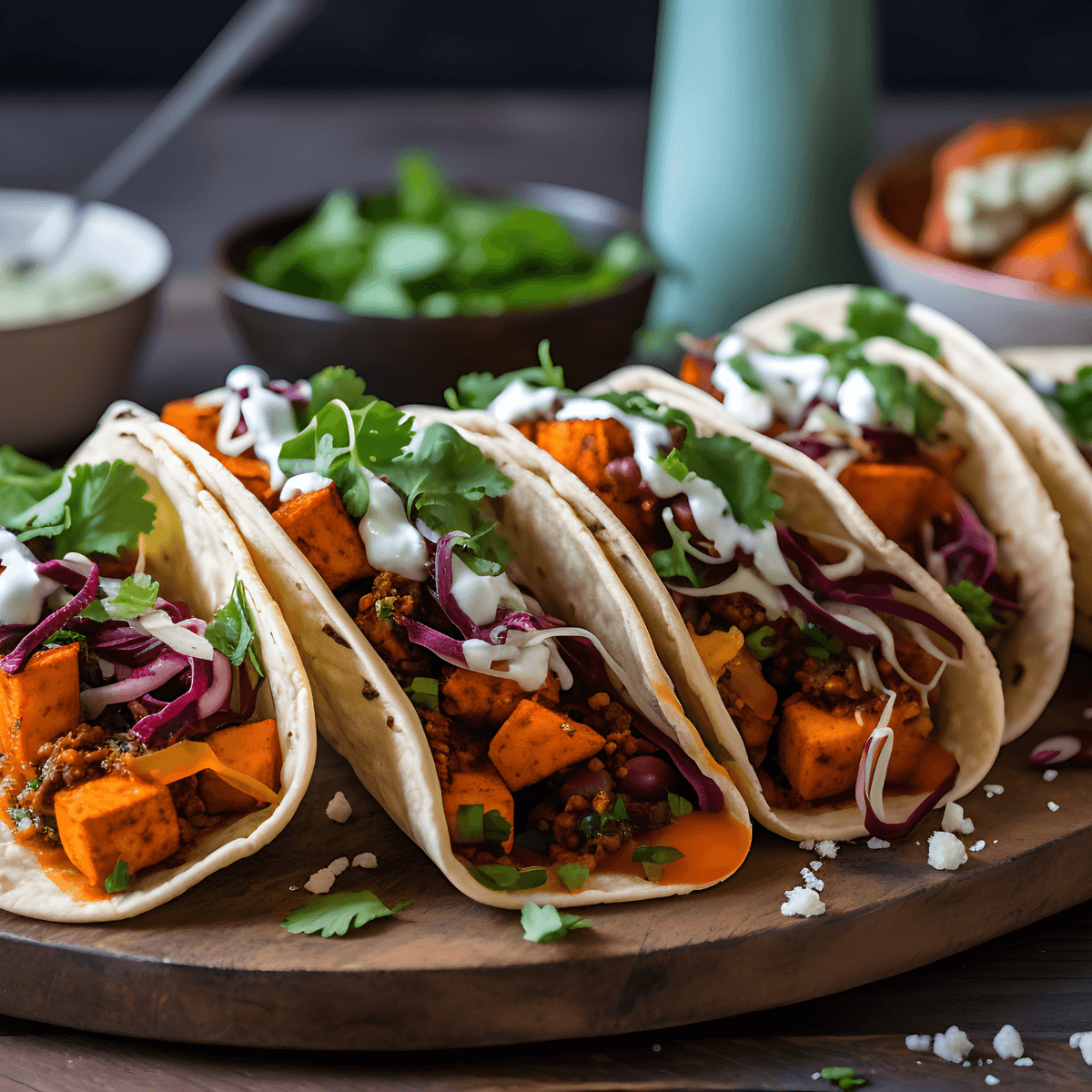 Autumn Veggie Tacos - Urban Meadow Recipe |  |