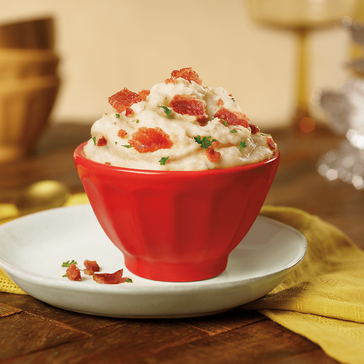 Creamy Roasted Garlic Mashed Potatoes with Bacon - Philadelphia Cream Cheese Recipe |  |