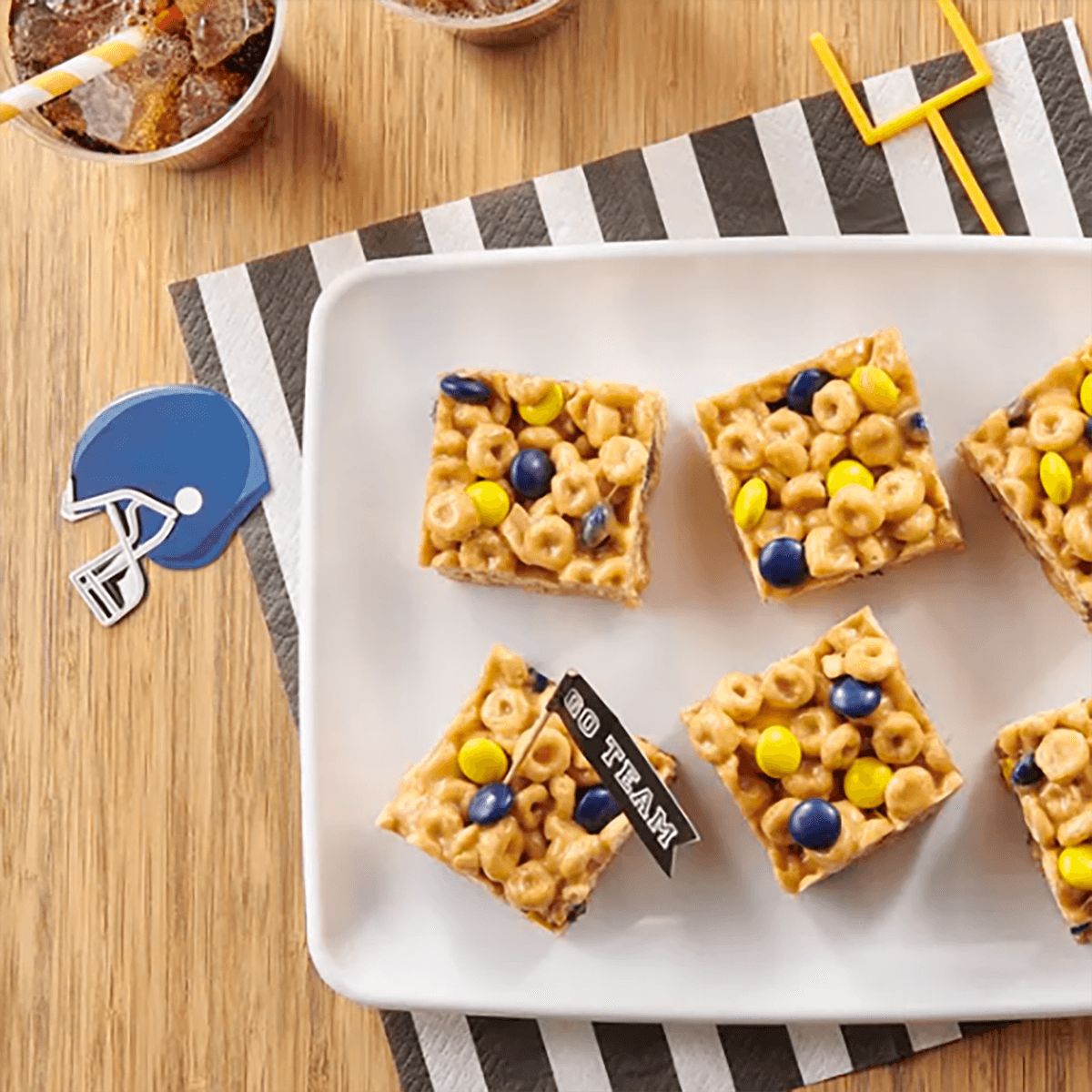 No Bake Team Spirit Cereal Bars - Betty Crocker Recipe |  |