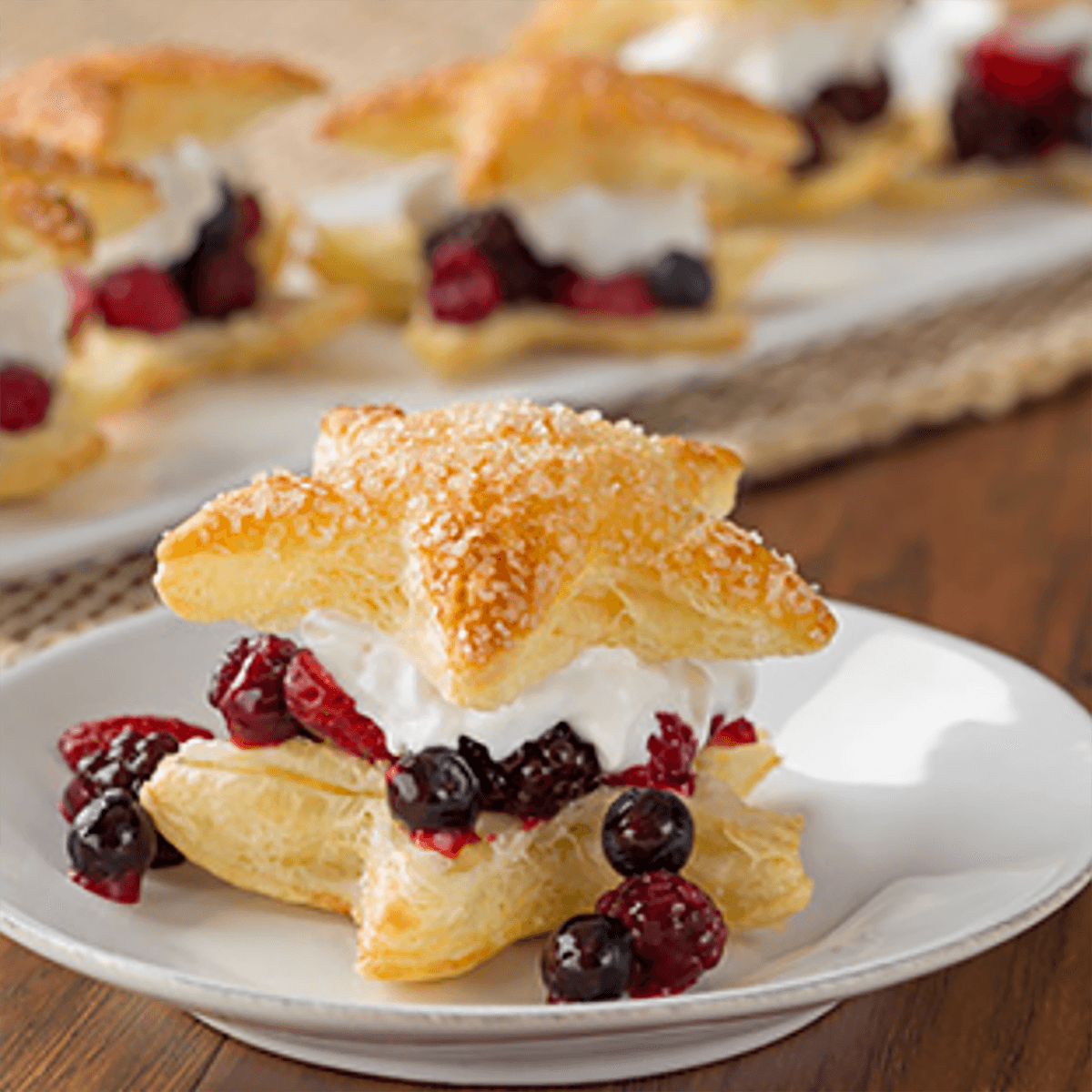 Star Berry Cream Puffs - Pepperidge Farm Recipe |  |