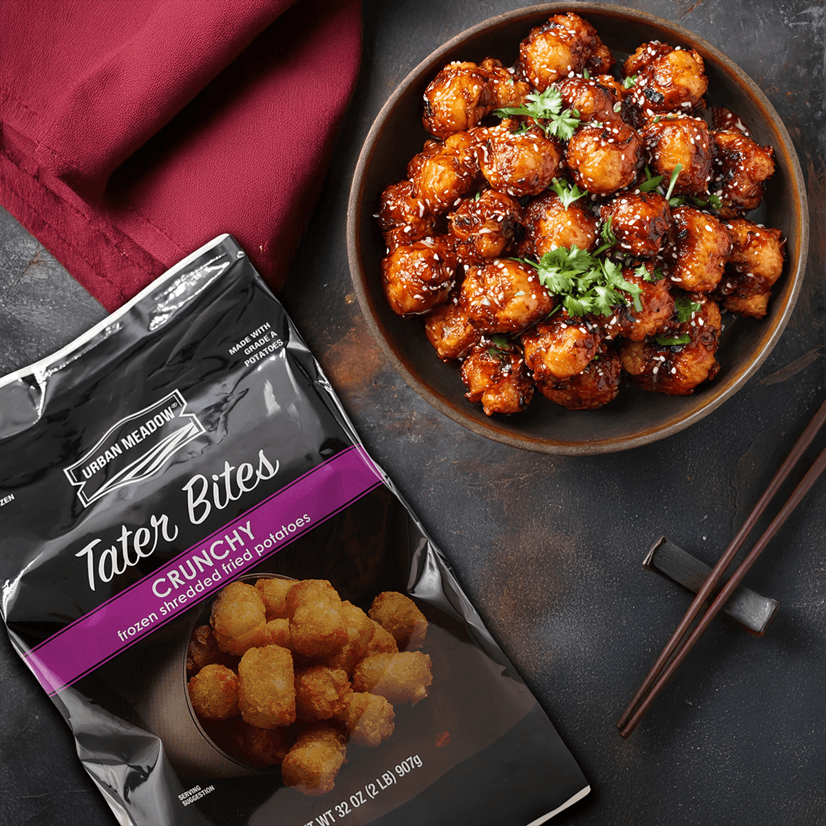 Urban Meadow - General Tso Tater Tots Recipe |  |