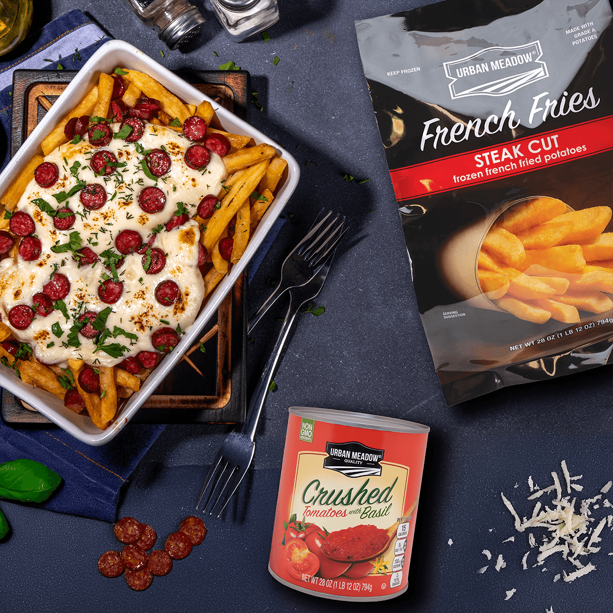 Urban Meadow - Pizza Fries Recipe |  |