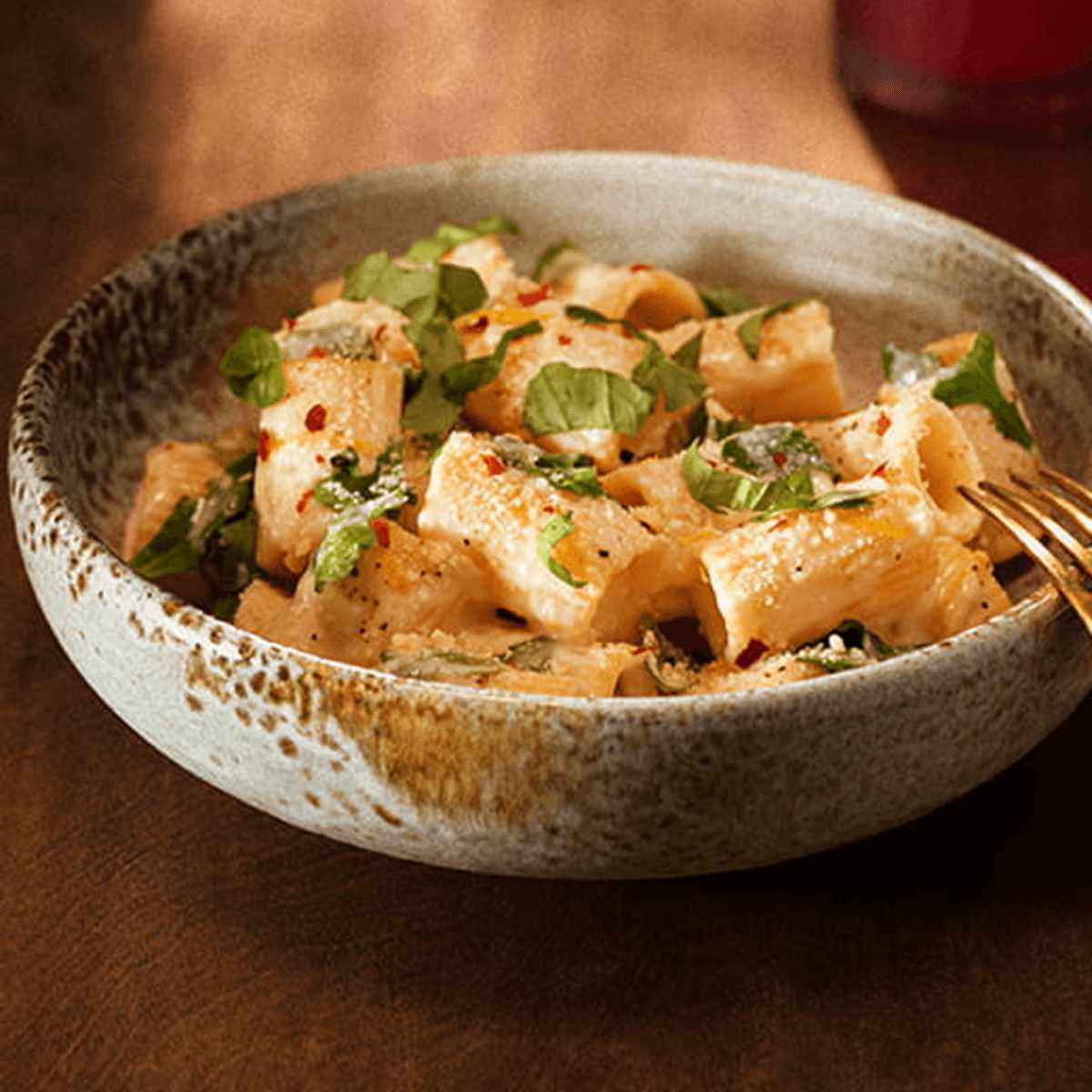 Al Bronzo® Mezzi Rigatoni Lemon Ricotta Pasta with Arugula - Barilla Recipe |  |