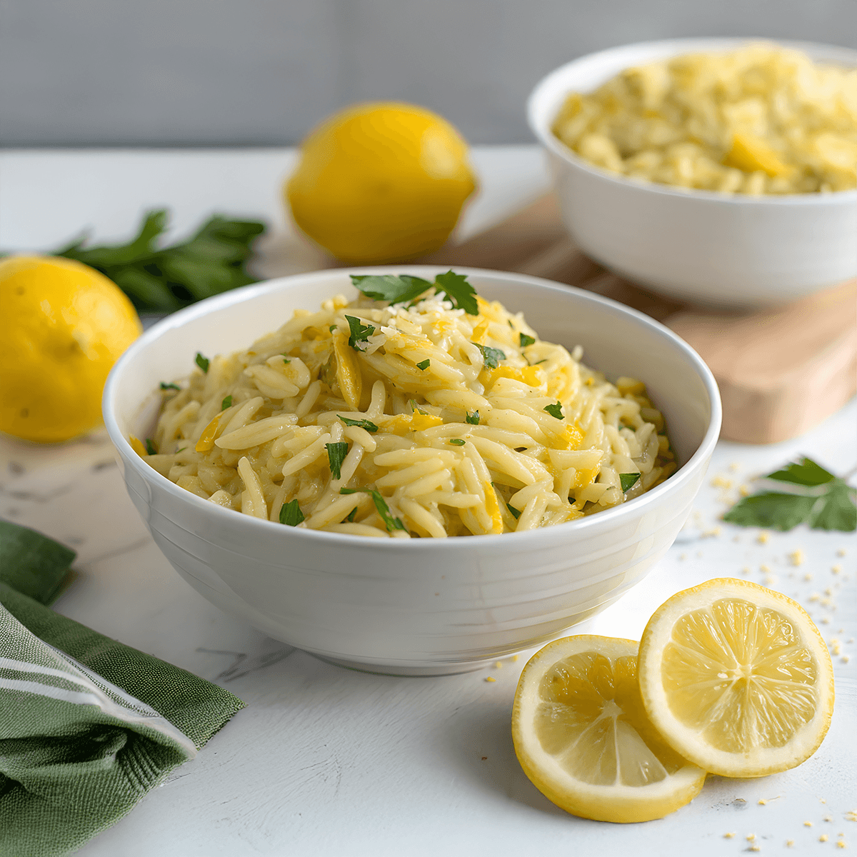 Lemon Basil Orzo Pasta - Urban Meadow Recipe |  |