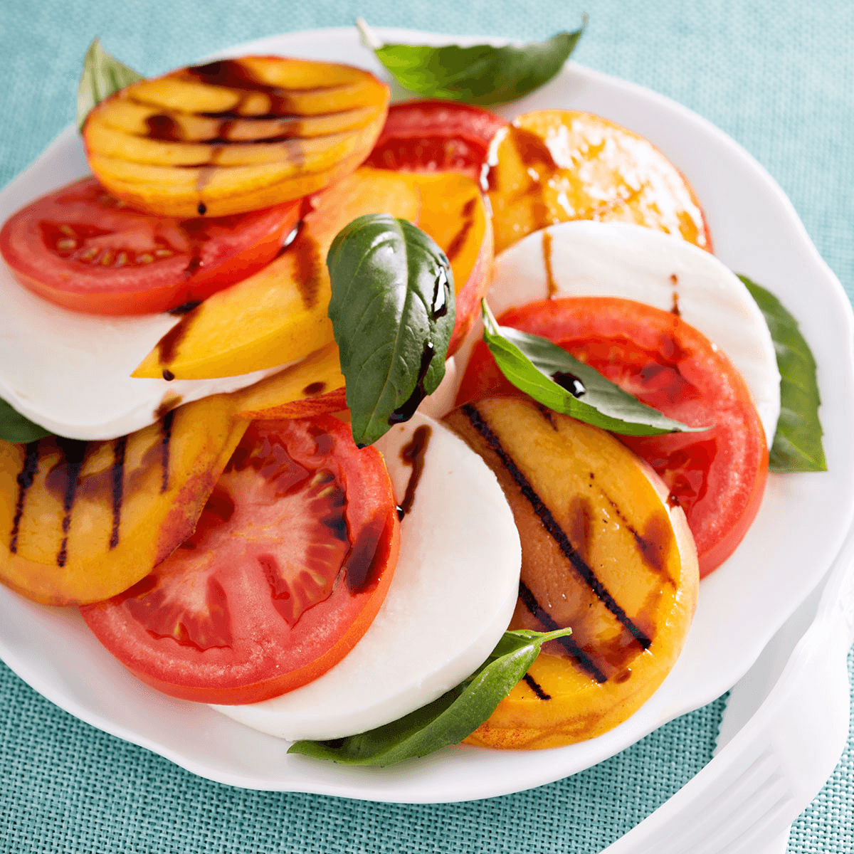 Peach & Tomato Caprese Salad – Urban Meadow Recipe |  |