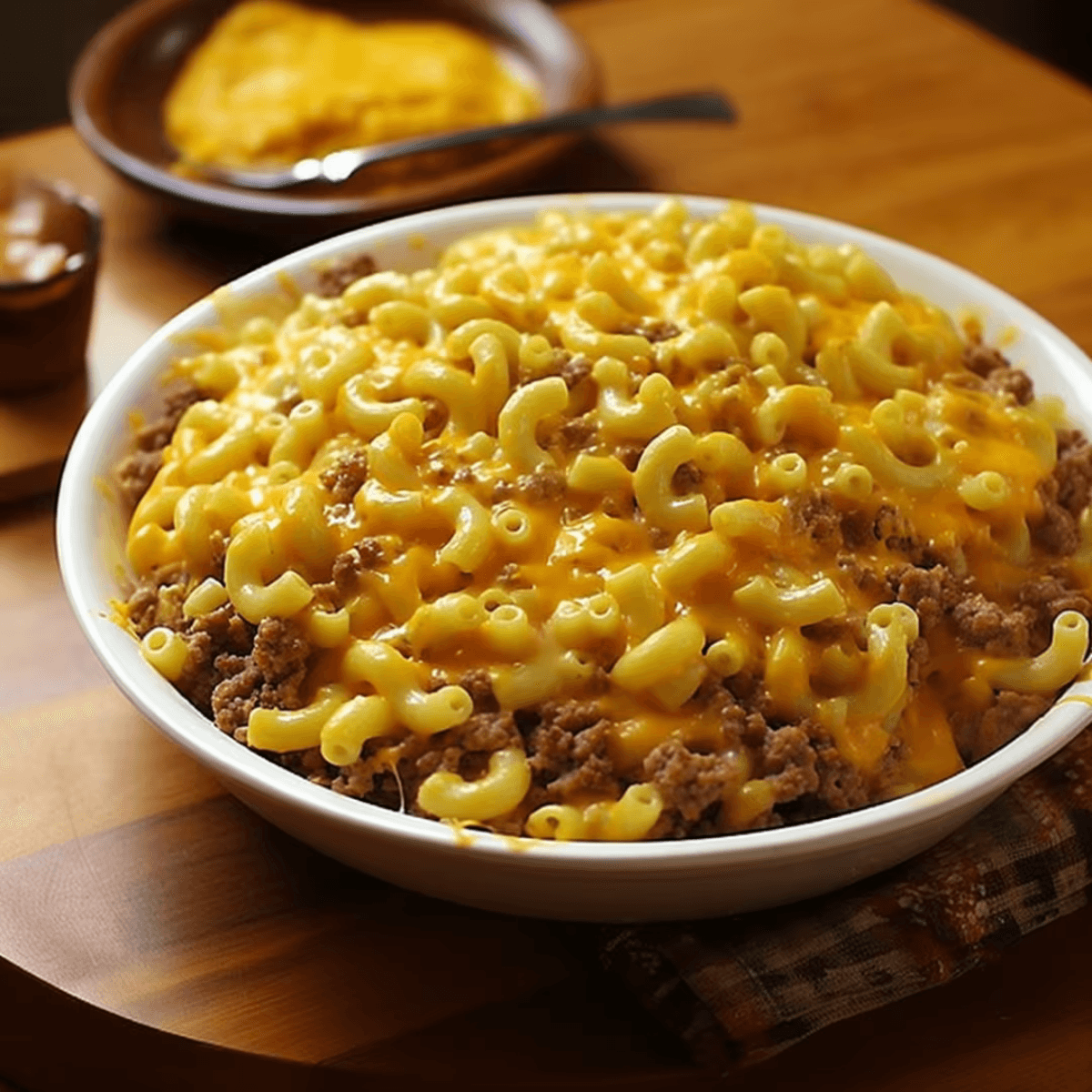 Easy Cheesy Hamburger Mac - Kraft Heinz Recipe |  |