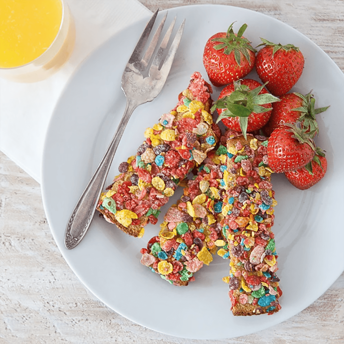 Fruity PEBBLES French Toast Sticks - Post Recipe |  |