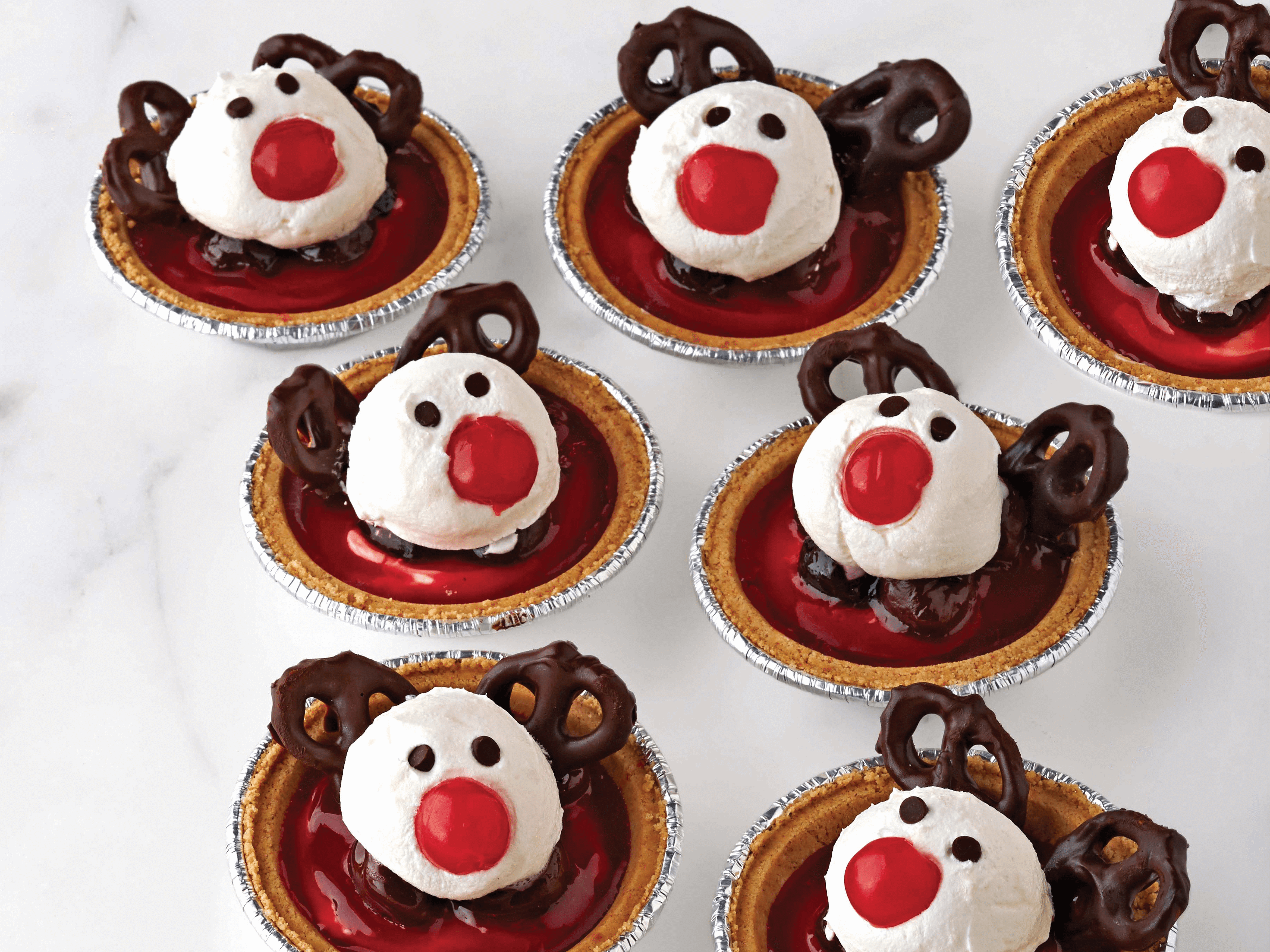 Kraft Heinz Reindeer Cherry Cheesecake Tarts Recipe | undefined | undefined