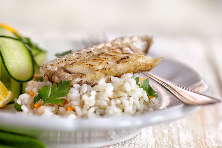 Cilantro-Lime Tilapia with Garlic Rice