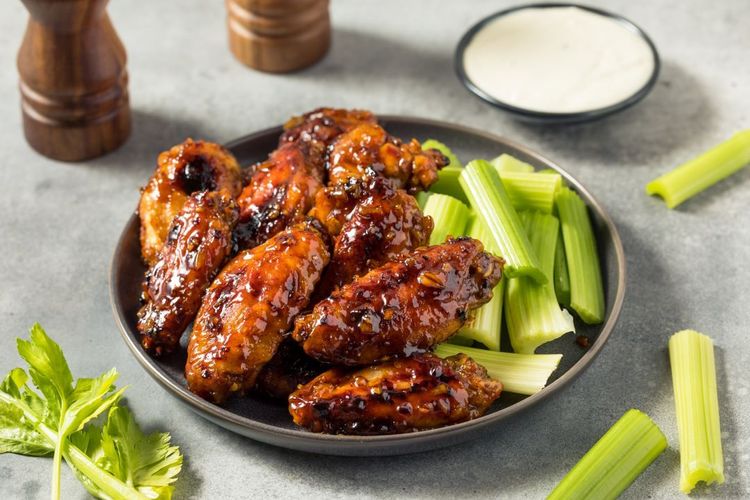 Glazed Apple Chicken Wings