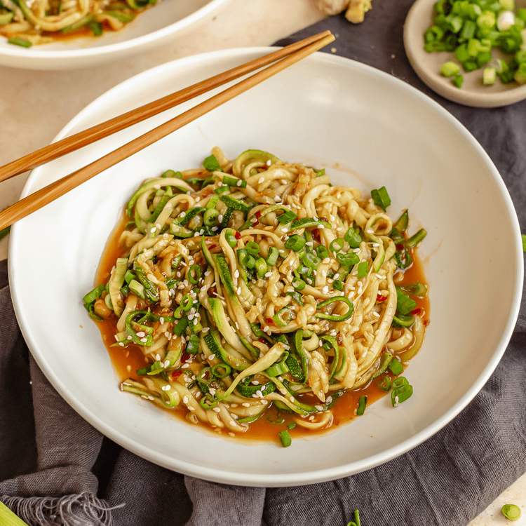 Chili Garlic Zoodles - Diamond Crystal Salt