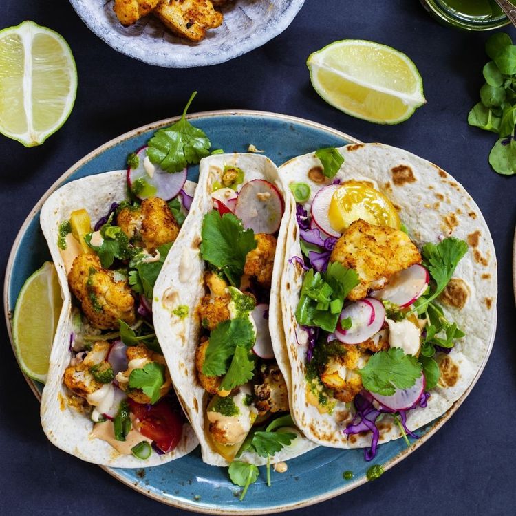 Roasted Cauliflower Tacos - Urban Meadow®