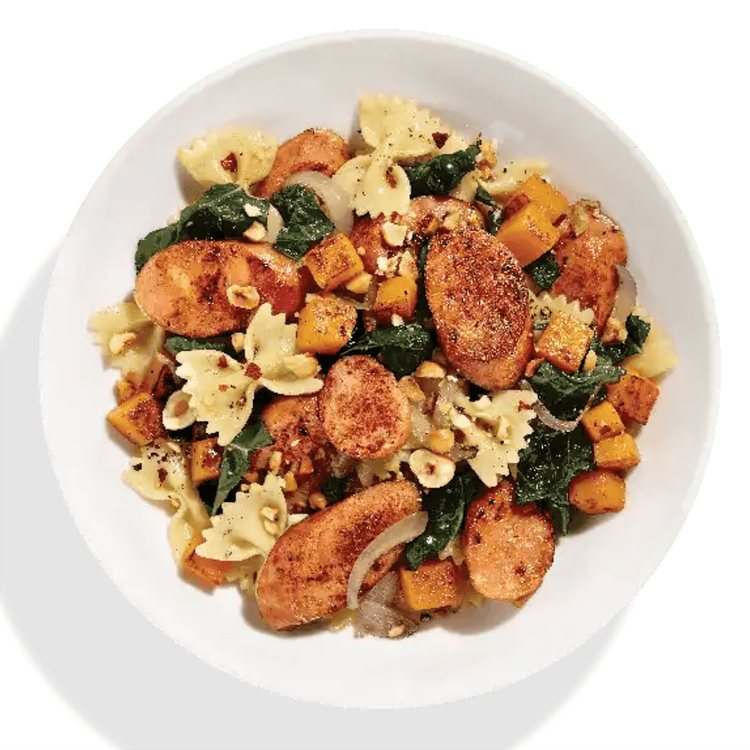 Harvest Farfalle with Chicken & Apple Sausage - Aidells®
