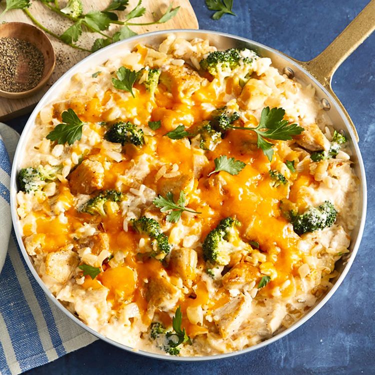 Creamy Chicken and Broccoli Rice Skillet - KRAFT