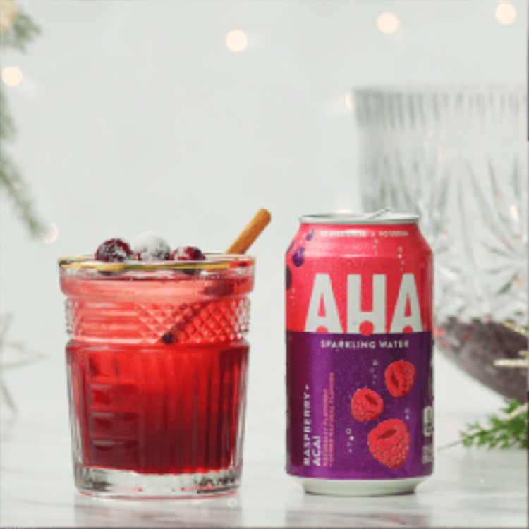 Festive Holiday Punch - AHA Seltzer