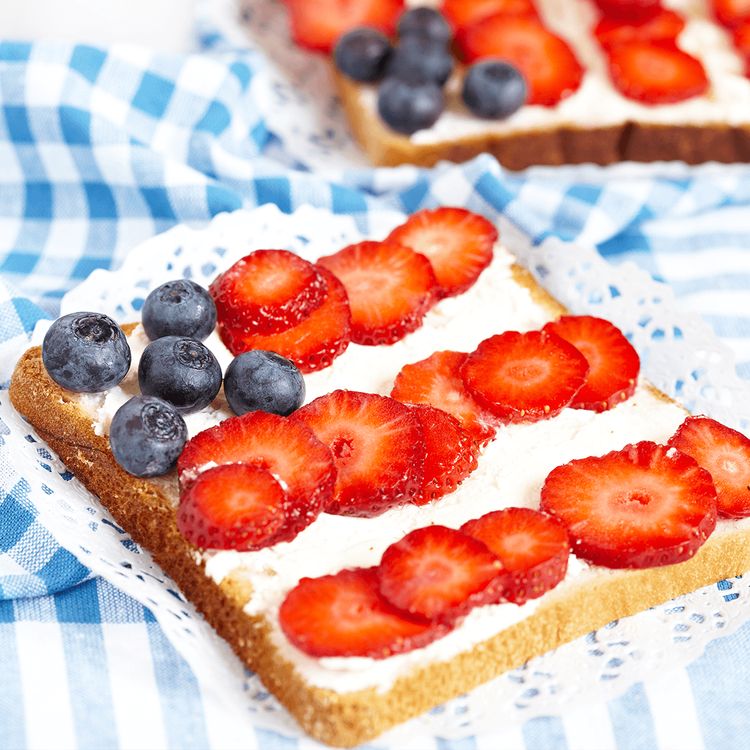 American Flag Breakfast Toast - Urban Meadow
