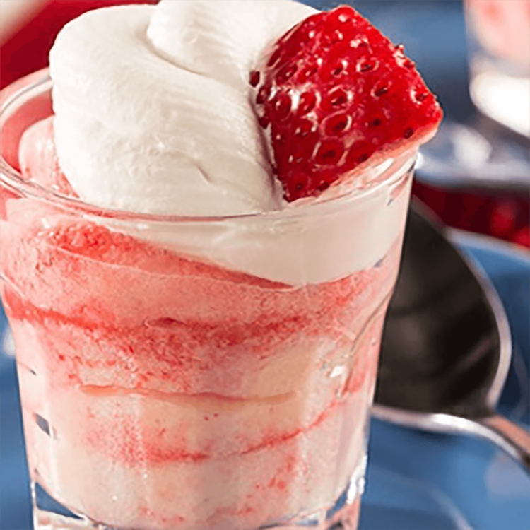 Strawberry Swirl Dessert Shooters