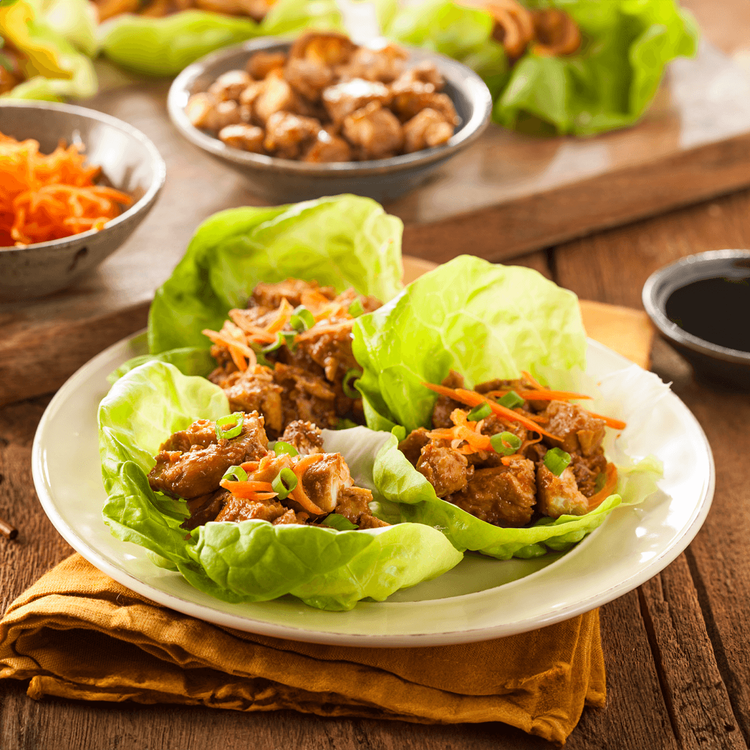 Sesame Ginger Tofu Lettuce Wraps – Urban Meadow