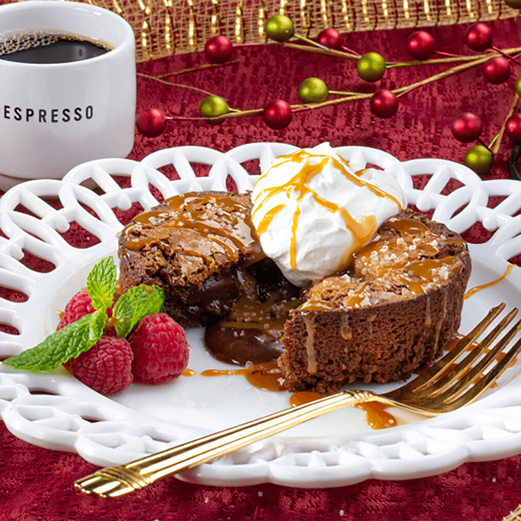 Salted Caramel Lava Cakes