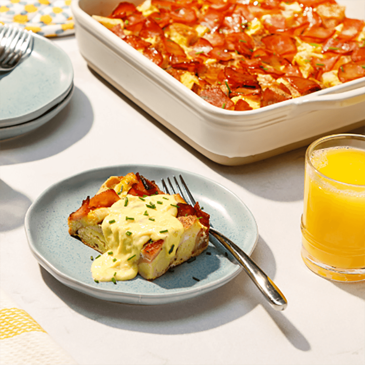 Overnight Eggs Benedict Casserole