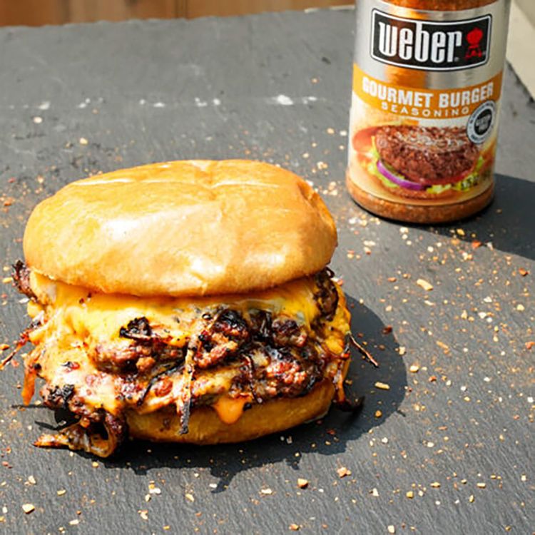 Double Smash Burger - Weber